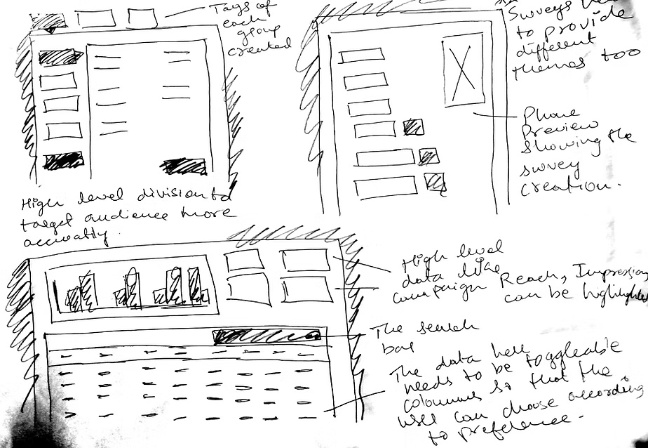 Survey and dashboard explorations
