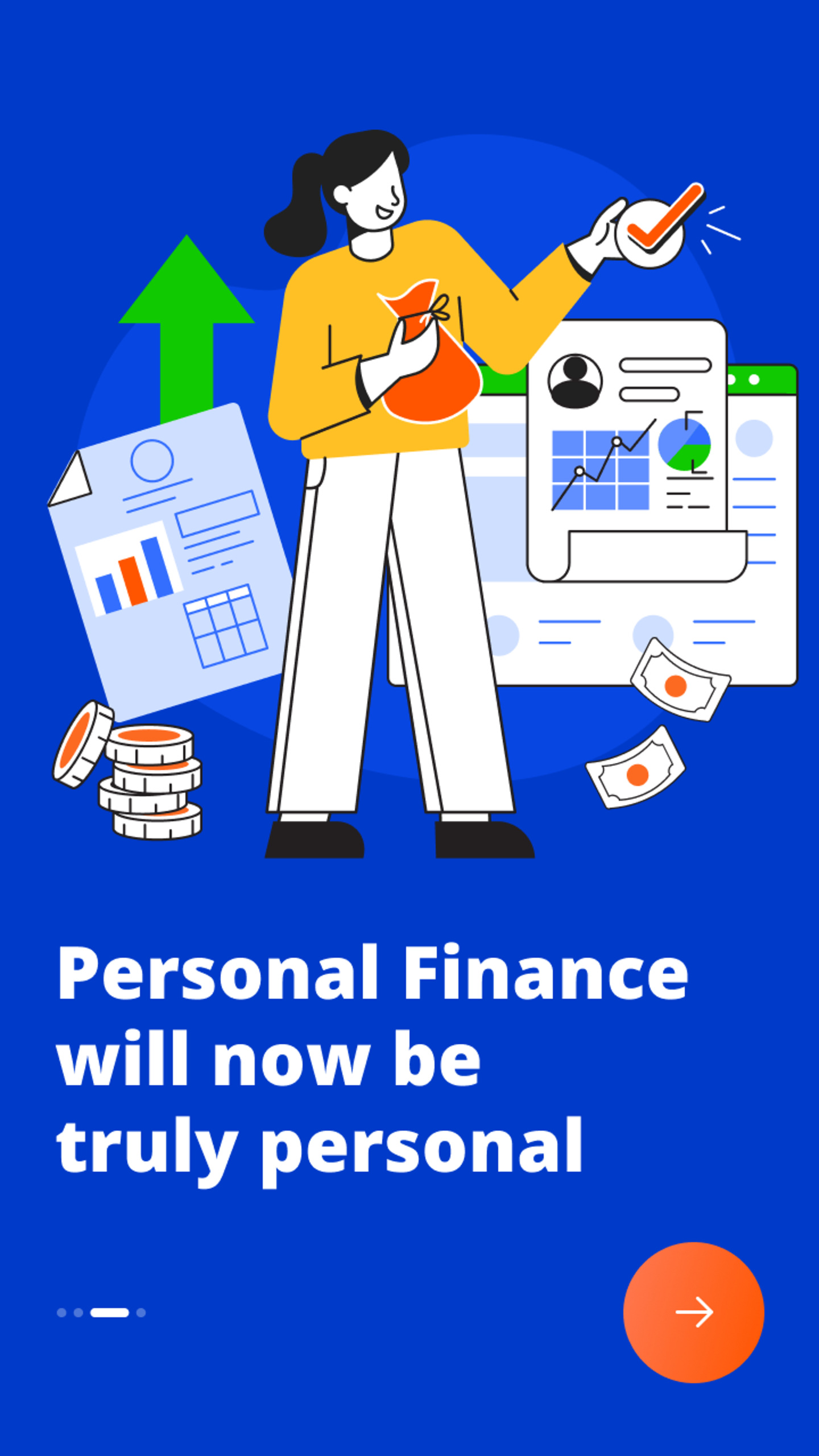 Finezzy welcome screen